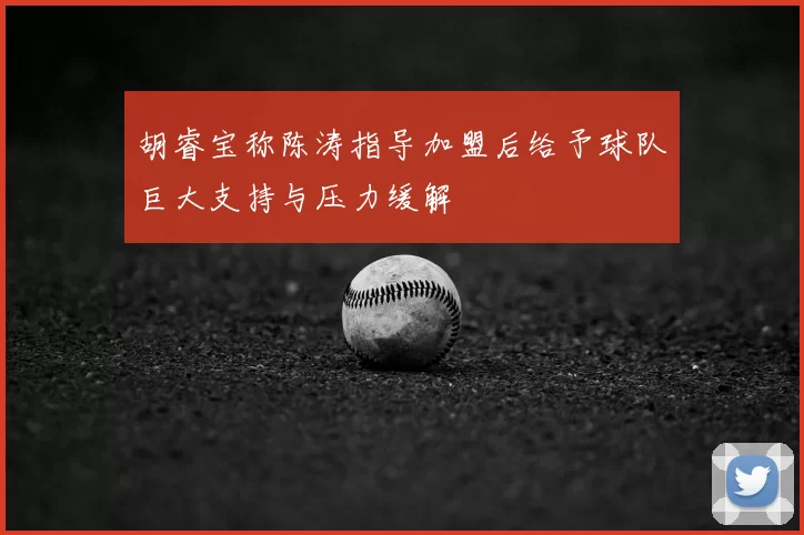 胡睿宝称陈涛指导加盟后给予球队巨大支持与压力缓解